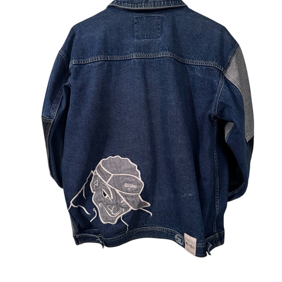 Men large Exco jeans jacket hip-hop, Y2K style - Picture 2 of 6